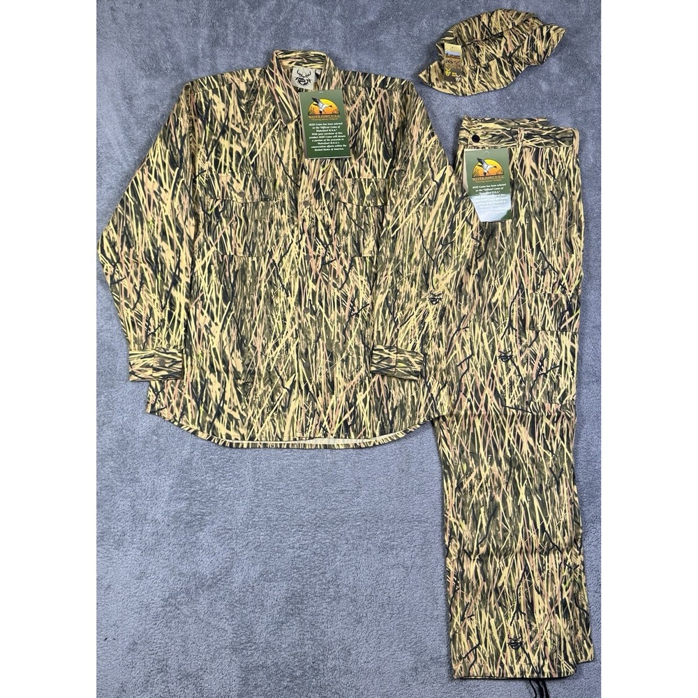 Made 2 Deceive 3 Piece‎ Set Mens L M2D Hunting Grass Camouflage Waterfowl Marsh